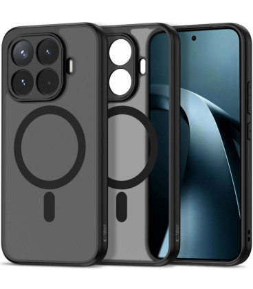 Matinis juodas dėklas Xiaomi 17T telefonui "Tech-Protect Magmat Magsafe"
