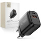 Juodas 1xUSB-A + 1xUSB-C PD65W / QC3.0 pakrovėjas "Tech-Protect NCA65W-GAN 2-Port"