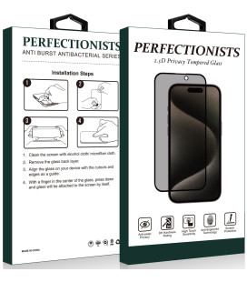 LCD apsauginis stikliukas 2.5D Privacy Perfectionists Samsung S947 S26 Plus juodas