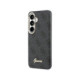 Juodas dėklas Samsung Galaxy S26 telefonui "Guess PU 4G Script Metal Logo Magnetic Case"