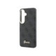 Juodas dėklas Samsung Galaxy S26 telefonui "Guess PU 4G Script Metal Logo Magnetic Case"