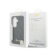 Juodas dėklas Samsung Galaxy S26 telefonui "Guess PU 4G Script Metal Logo Magnetic Case"