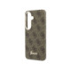 Rudas dėklas Samsung Galaxy S26 telefonui "Guess PU 4G Script Metal Logo Magnetic Case"
