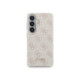 Rožinis dėklas Samsung Galaxy S26 telefonui "Guess PU 4G Script Metal Logo Magnetic Case"