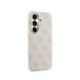 Rožinis dėklas Samsung Galaxy S26 telefonui "Guess PU 4G Script Metal Logo Magnetic Case"