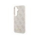 Rožinis dėklas Samsung Galaxy S26 telefonui "Guess PU 4G Script Metal Logo Magnetic Case"
