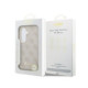 Rožinis dėklas Samsung Galaxy S26 telefonui "Guess PU 4G Script Metal Logo Magnetic Case"