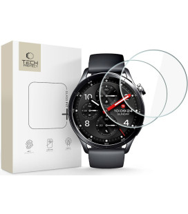 Apsauginis grūdintas stiklas Xiaomi Watch S5 (46mm) laikrodžiui "Tech-Protect Glass Fit+ 2-Pack"
