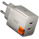 Pilkas (Natural Titanium) 47W 2xUSB-C pakrovėjas "Spigen EE472EE-GAN Essential 2-Port"