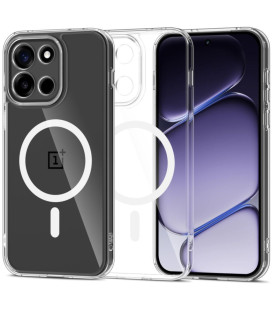 Skaidrus dėklas Oneplus Nord 6 telefonui "Tech-Protect Flexair Hybrid Magsafe"