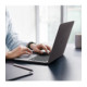 Matinis juodas dėklas Apple MacBook Air M2-M5 2023-2026 kompiuteriui "Spigen Airskin"