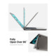 Matinis juodas dėklas Apple MacBook Air M2-M5 2023-2026 kompiuteriui "Spigen Airskin"