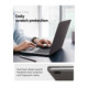 Matinis juodas dėklas Apple MacBook Air M2-M5 2023-2026 kompiuteriui "Spigen Airskin"