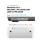 Matinis juodas dėklas Apple MacBook Air M2-M5 2023-2026 kompiuteriui "Spigen Airskin"