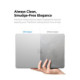 Matinis skaidrus dėklas Apple MacBook Air 13 M2-M5 2023-2026 kompiuteriui "Spigen Airskin"
