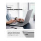Matinis skaidrus dėklas Apple MacBook Air 13 M2-M5 2023-2026 kompiuteriui "Spigen Airskin"