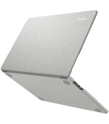 Pilkas dėklas Apple MacBook Air 15 M2-M5 2023-2026 kompiuteriui "Spigen Urban Fit"