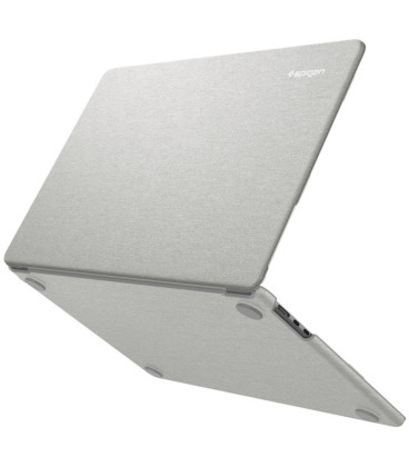 Pilkas dėklas Apple MacBook Air 13 M2-M5 2023-2026 kompiuteriui "Spigen Urban Fit"