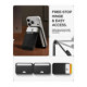 Juodas kortelių dėklas - stovas "Spigen S314-4 Slim Fold Tripod Wallet Magsafe"