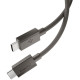 Pilkas (Gunmetal) laidas USB-C - USB-C 60W / 150cm "Spigen EB6015CC Essential"