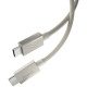 Pilkas (Natural Titanium) laidas USB-C - USB-C 60W / 150cm "Spigen EB6015CC Essential"