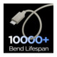 Pilkas (Natural Titanium) laidas USB-C - USB-C 60W / 150cm "Spigen EB6015CC Essential"