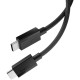 Juodas USB-C - USB-C 60W / 150cm laidas "Spigen EB6015CC Essential"