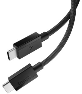 Juodas USB-C - USB-C 60W / 150cm laidas "Spigen EB6015CC Essential"