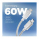 Baltas USB-C - USB-C 60W / 150cm laidas "Spigen EB6015CC Essential"