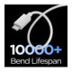 Baltas USB-C - USB-C 60W / 150cm laidas "Spigen EB6015CC Essential"