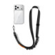 Juodas / oranžinis dirželis telefonui "Tech-Protect C9S Rope Crossbody"