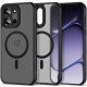 Matinis juodas dėklas Oneplus Nord 6 telefonui "Tech-Protect Magmat Magsafe"