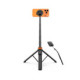 Juoda selfie - asmenukių lazka - trikojis "Tech-Protect L03S Magsafe Bluetooth Selfie Stick Tripod"