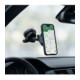 Juodas magnetinis automobilinis telefono laikiklis su 25W QI2.2 krovimu "Tech-Protect V20 ArcticBoost Magsafe Vent & Dash"