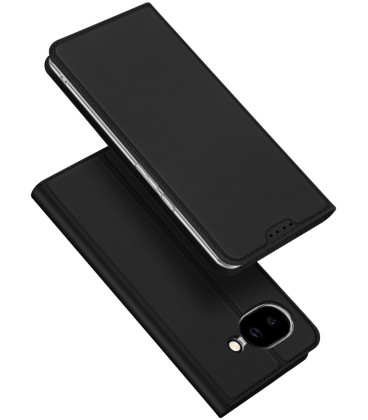 Juodas atverčiamas dėklas Google Pixel 10A telefonui "Dux Ducis Skin Pro"