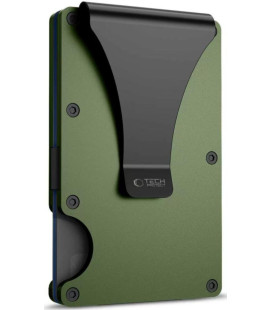 Žalias kortelių dėklas "Tech-Protect Thorn Rfid Card Wallet"
