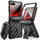 Juodas dėklas Samsung Galaxy Z Flip 8 telefonui "Supcase Unicorn Beetle Pro"