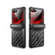 Juodas dėklas Samsung Galaxy Z Flip 8 telefonui "Supcase Unicorn Beetle Pro"