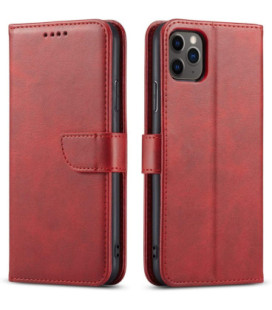 Dėklas Wallet Case Xiaomi Redmi 17C 4G/Redmi 14C/Redmi A4/Poco C75 raudonas