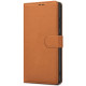 Dėklas Fancy Wallet Xiaomi Redmi 17C 4G/Redmi 14C/Redmi A4/Poco C75 rudas