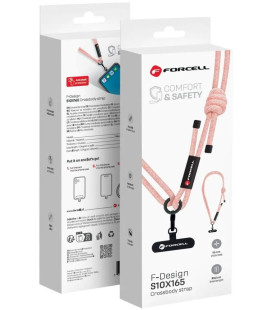 Dirželis telefonui Forcell F-Design S10X165 rožinis