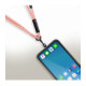 Dirželis telefonui Forcell F-Design S10X165 rožinis
