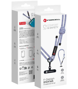 Dirželis telefonui Forcell F-Design S10X165 violetinis