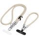 Smėlio spalvos dirželis telefonui "Tech-Protect C10S Rope Crossbody & Wrist"