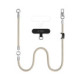 Smėlio spalvos dirželis telefonui "Tech-Protect C10S Rope Crossbody & Wrist"