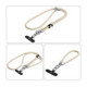 Smėlio spalvos dirželis telefonui "Tech-Protect C10S Rope Crossbody & Wrist"