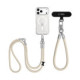 Smėlio spalvos dirželis telefonui "Tech-Protect C10S Rope Crossbody & Wrist"
