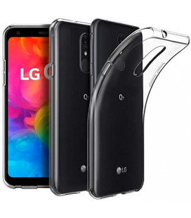 Skaidrus plonas 0,3mm silikoninis dėklas LG Q7 telefonui