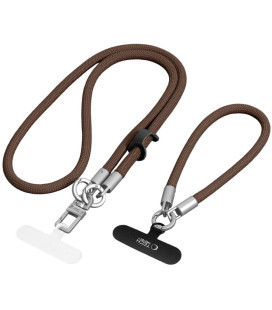 Rudas dirželis telefonui "Tech-Protect C10S Rope Crossbody & Wrist"