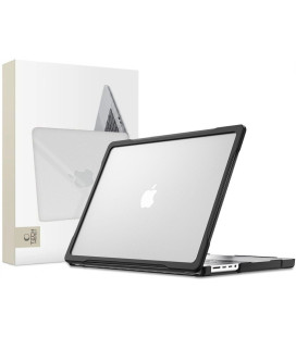 Juodas / matinis skaidrus dėklas Apple MacBook Pro 16 M1-M5 / M5 Pro / M5 Pro Max 2021-2026 "Tech-Protect Velar"